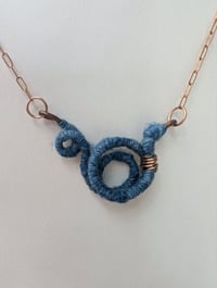 Image 5 of Handspun Wirecore Scribble Necklace (You Choose!)