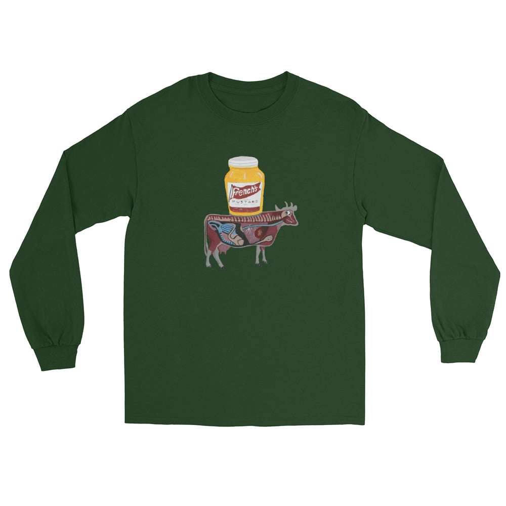 Image of MUSTARD COW LONG SLEEVE SHIRT