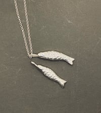 Image 4 of Silver fish pendant 4cm or 5cm long 