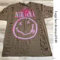 Large Nirvana brown lace destroyed
