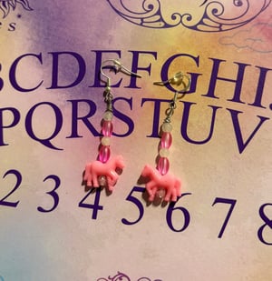 Image of Pink Pony + Rose Quartz Earrings
