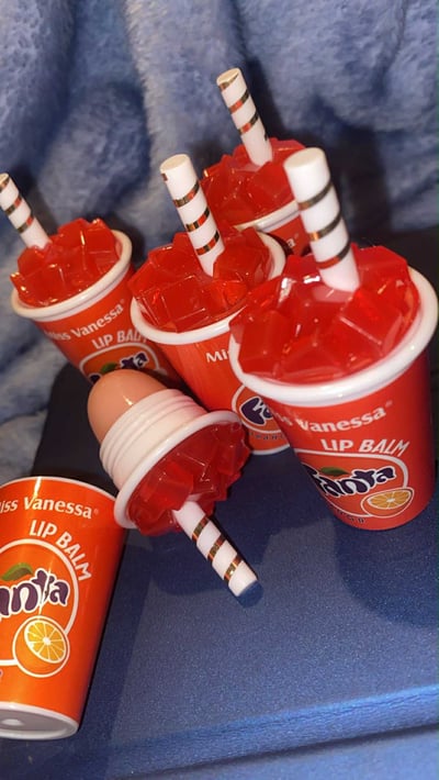 Image of Fanta Orange Straw Cup Lip Balm 