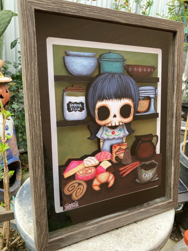 Image of “Desayuno” shadow box