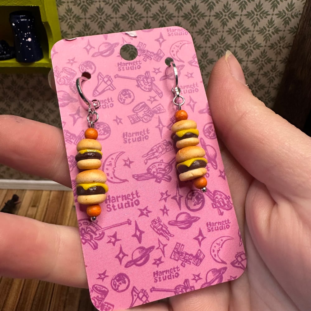 Image of Burger Earrings