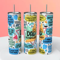 DAD VOCABULARY TUMBLER 