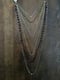 Image of Multi-Strand Dogwood Flower Long Draping Statement Necklace