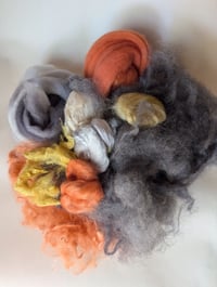 Image 5 of Regal Moth Inspired Fiber Kit For Blending, Carding, Spinning, Felting