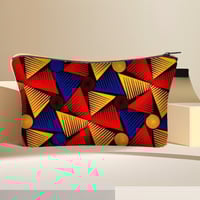 Image 6 of Ethnic Print Cosmetic Bag - Afro Ladies Toiletry Bag