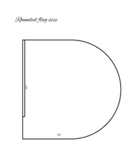 Image 2 of Healing worship flags - Living Water(light blue) Adult