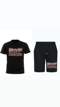 Gwap Dead Sesh Blk Shorts set (Red&White)