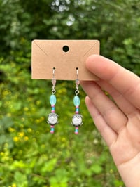 trans pride earrings 
