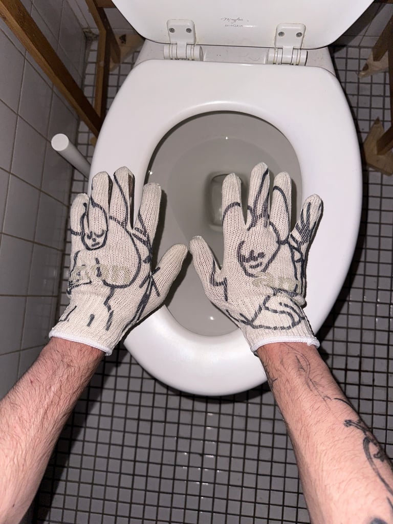 toilet gloves Image 4