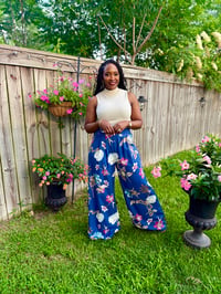Image 1 of Floral Printed Palazzo Pants