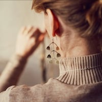Image 1 of Boucles d'oreilles #4 • OMBRE CLAIRE 