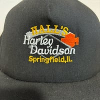 Image 2 of VINTAGE HARLEY DAVIDSON TRUCKER HAT HALL’S 