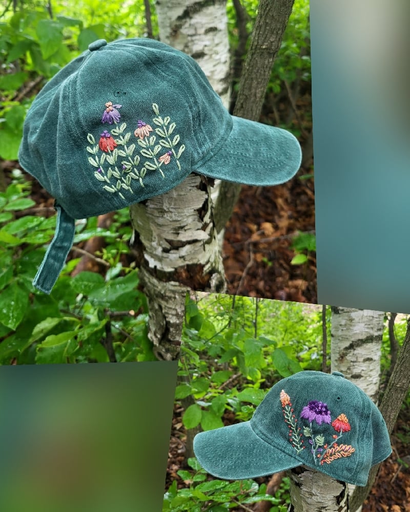Image of Embroidered Baseball Cap Green