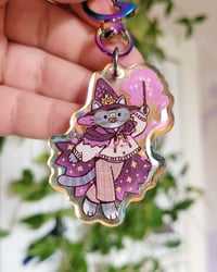 Image 1 of Witch Cat - Keychain Charm