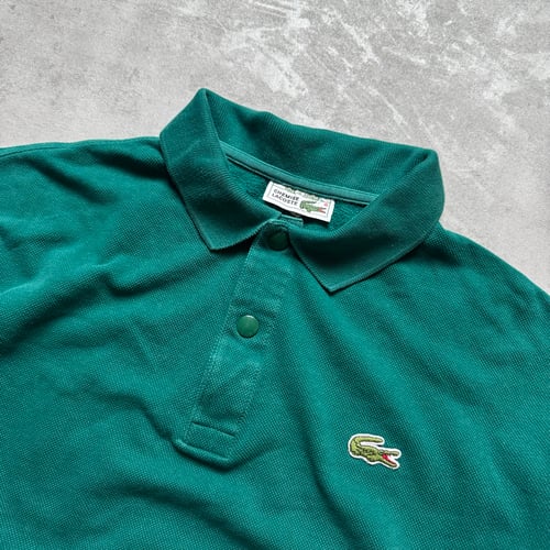 Image of 90s Chemise Lacoste Longsleeve Polo, size medium 