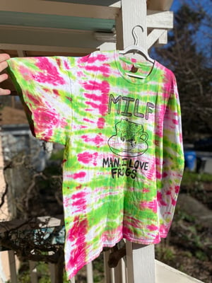 Image of 3XL MILF Man I Love Frogs Tie Dye Shirt 