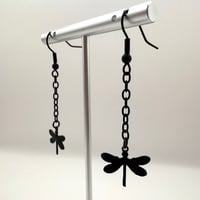 Image 2 of Dragonfly Dangle Earrings