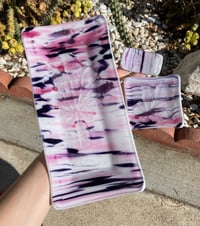 Image 1 of Magenta Dichroic Palm Frond Set