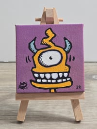 Image 4 of Spe 6 2.5x2.5 Inch Original Painting by Joey Mars 