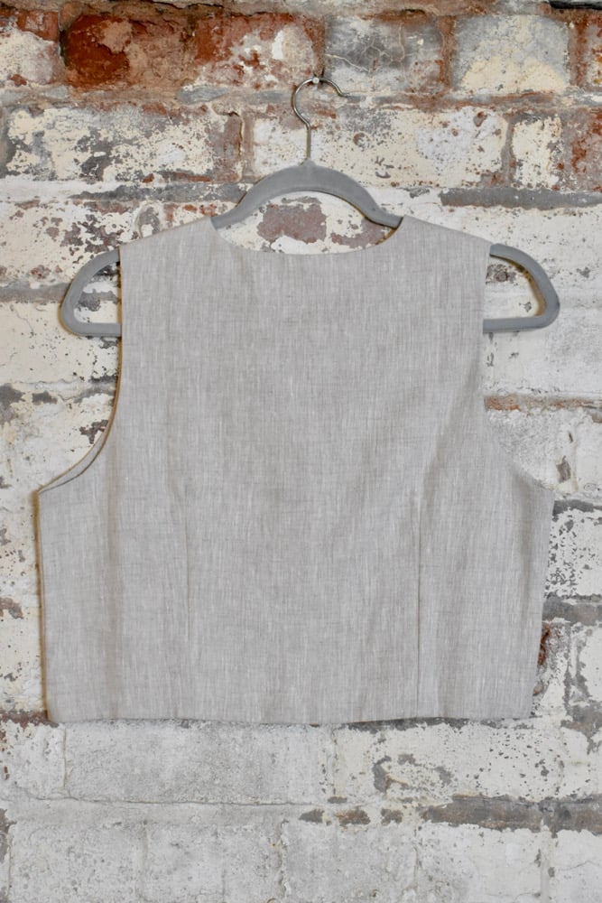 Image of Pure Linen waist coat
