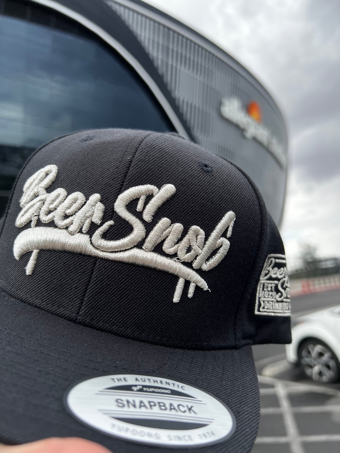 Image of Metallic Silver and black Snap Back v 1.0