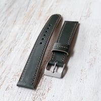 Image 1 of 18mm Dark Green Horween Chromexcel