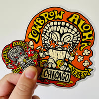 Image 3 of LOWBROW ALOHA 10th Anniversary Ltd Ed 5” Vinyl Sticker