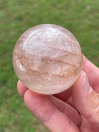 Image 5 of Fire Quartz Crystal Sphere #1478
