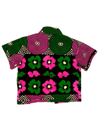 Image 2 of Floral Crop Top Shirt 