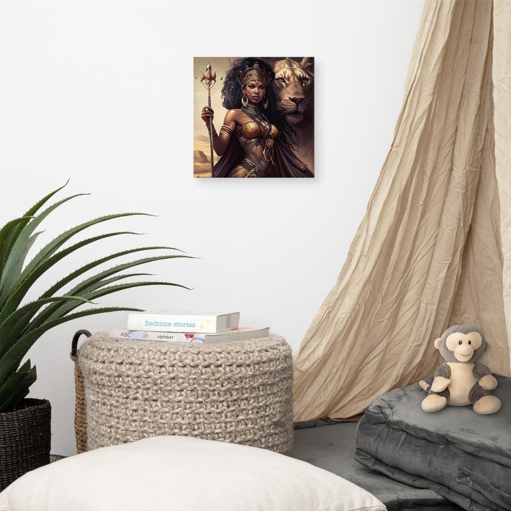 Image of Queen and Her Beast Canvas