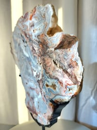 Image 4 of 3.7lb Crazy Agate Rough Edge Crystal Slab with Custom Stand