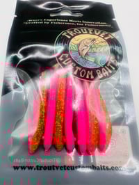 Pink Lime Minnow 7 pcs