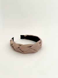 Image 2 of Juliette Satin Hairband / Light Mocha