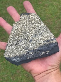 Image 6 of Shungite With Cubic Pyrite #1640