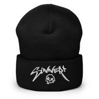 Image 2 of Sinner Skull Cuffed Beanie