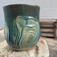 Image 2 of Moss Cup w/Petal Motif