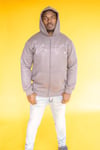 Space Grey Truest Rhinstone Zip-up Jacket