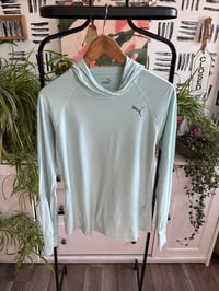 Image 1 of Puma light weight thumb hole hoodie shirt