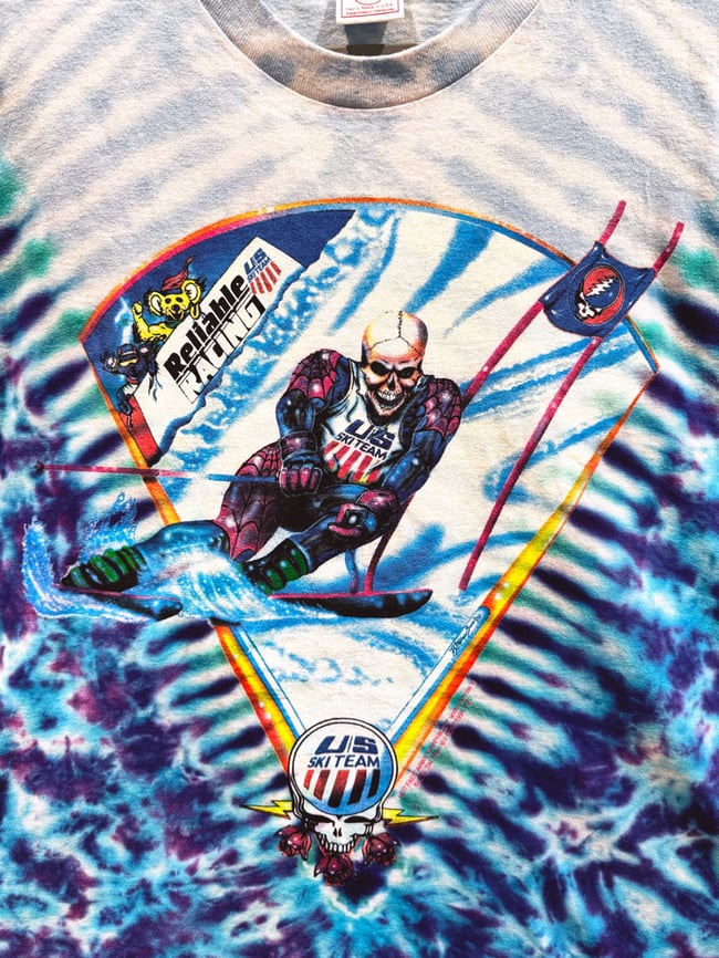 Grateful Dead 1994 / 1995 Winter Tour U.S. Ski Team T-Shirt - Size XL