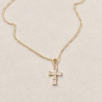 Image 2 of Light Pink Cross Necklace 