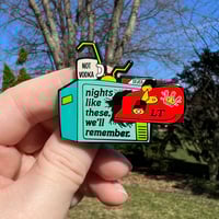 Image 1 of "Nights Like These We'll Remember" Silver Tongues (FITF) Louis Tomlinson Enamel Pin