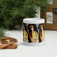 Image 2 of drinking hot chocolate White glossy mug