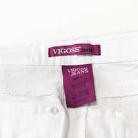 Image 7 of Vigoss Girls White Denim Mini Skirt with Studs