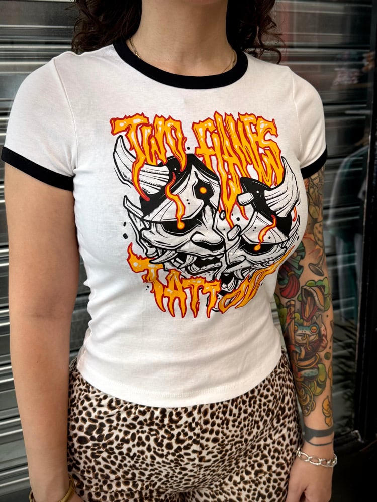 two flames - woman’s crop top t-shirt