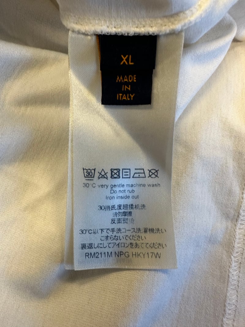 Louis Vuitton water color logo t shirt men's xl