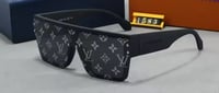 Black mono Love Sunglasses 