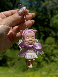 Image 1 of sonny angel pig keychain